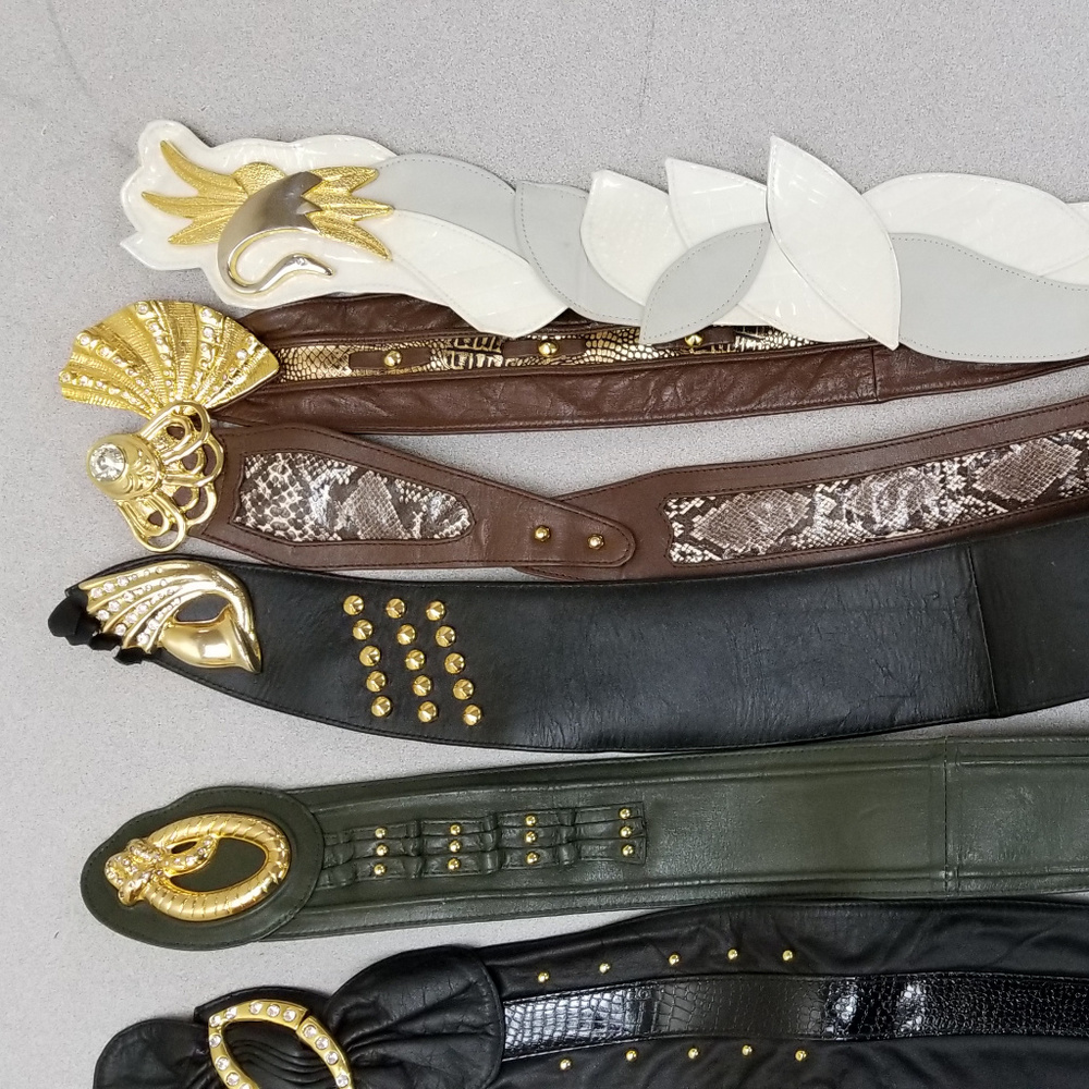 Bulk Lot of Women's Leather Belts